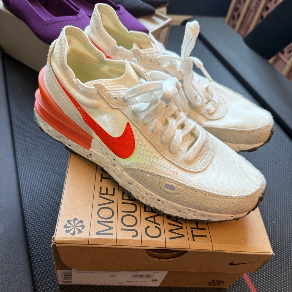 Women’s Nike Waffle One Crater Edition Orange Sail size 7.5